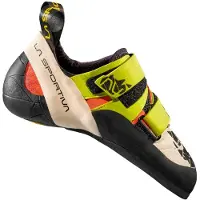La Sportiva - Chaussons d'escalade - Otaki W Sulphur/Coral pour Femme - Taille 35,5 - Jaune