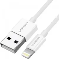 UGREEN Câble Lightning nickelé Mfi 1M Us155(Blanc)