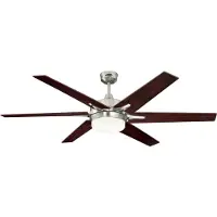 WESTINGHOUSE Ventilateur de plafond Cayuga avec éclairage, en bois, silencieux - , Cayuga, Bois, Salon / séjour, Bois