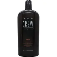 American Crew Hair & Body 3-IN-1 shampoing, après-shampoing et gel douche 3 en 1 pour homme 1000 ml