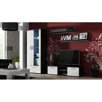 Cama Support TV SOHO 140 noir/blanc brillant