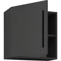 VCM Étagère suspendue en bois | Étagère économiseuse d'espace | Dimensions: H. 50 x W. 50 x D. 30 cm | Étagère élégante suspendue | Étagère de rangement | Bibliothèque | Planche murale - Arila M