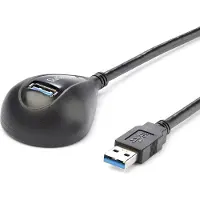 StarTech.com Câble Extension De Bureau Usb 3 Noire 1.5m