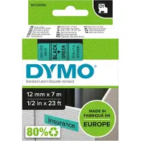 Dymo 45019 (S0720590) - (12 mm) - Noir sur vert - Ruban