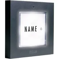 M-E MODERN-ELECTRONICS Bouton-poussoir de sonnette KTB 1 famille anthracite éclairé (KTB-1 A)
