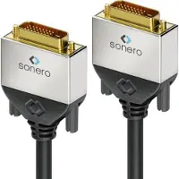 Sonero Câble DVI-D - DVI-D, 10 m (10 m), Câble vidéo, Noir
