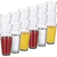Relaxdays Verres boissons, Verres, Transparent