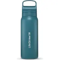 LifeStraw Go 2.0 Stainless Steel, bouteille filtre à eau, turquoise