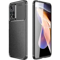 Screen Guard Professional Xiaomi Redmi Note 11 Pro Housse Design en carbone TPU Case (Xiaomi Redmi Note 11 Pro), Coque pour téléphone portable, Noir