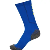 Hummel Chaussettes de sport 'Pro' bleu cobalt / jaune / gris chiné