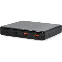 Nedis Chargeur mural | 65 W | GaN | Fonction de charge rapide | 1,5 / 2,0 / 3,0 / 3,25 A | Nombre de sorties : 4 | USB-A / USB-C | euros | 1,50 m | Sélection automatique de tension