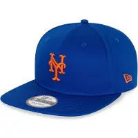 New Era Casquette Snapback des Mets de New York, visière plate 9Fifty bleu marine et rouge 9Fifty Bleu