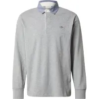 Gant T-Shirt bleu fumé / gris chiné