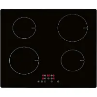 Exquisit EKI601-2, Plaque de cuisson, Noir