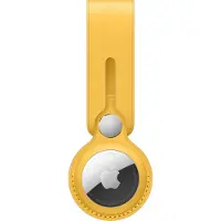 Apple AirTag Lanière Cuir Citron Meyer