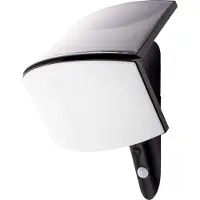 REV Ritter MCSensor - Applique murale solaire à LED, projecteur à LED, luminaire extérieur, bicolore, détecteur de mouvement, 3 W, 250 lumens, classe énergétique A++, couleur anthracite
