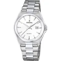 Festina Montre à affichage analogique 'ACERO CLASICO' blanc