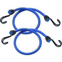 Master Lock Tendeur Bungee - - Set de 2 - Crochet Inverse - 120 cm - Couleur Bleu
