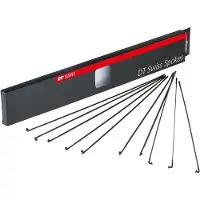 Dt Swiss Blade Dt Aerolite Spokes 20 Units Noir 2.0 x 0.9 x 282 mm