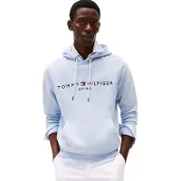 Tommy Hilfiger Sweat-shirt 'Logo Embroidery Flex Drawstring' bleu marine / bleu clair / rouge / blanc