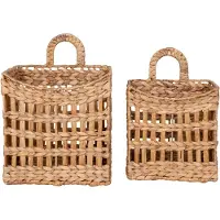 House Nordic Panier suspendu Cala - Lot de 2 - Naturel
