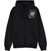 Difuzed Hommes, Pull-over, Uncharted - Sweat à capuche zippé pour homme - XL, Noir, (XL)
