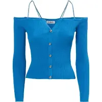 Influencer Cardigan bleu / or