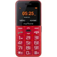 Myphone Téléphone mobile Halo Easy Red (1.77", 0.30 Mpx), Téléphone portable à touches, Rouge