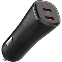 Spigen Chargeur de voiture ArcStation Essential EV502 50W - Noir, Adaptateur pour véhicule, Noir