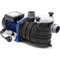 Wiltec Pompe piscine 1100 W – Débit 17700 l/h – Hauteur refoulement 15 m – Pompe de filtration et de circulation pour Filtre Eau – Pool Whirlpool Bain remous Jardin