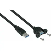 Kabelmeister USB3.0 Verläng. A St.-A Einbau UL schwarz 3m
