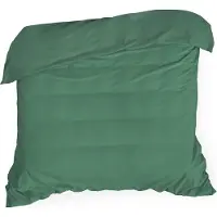 Eurofirany NOVA COLOR POS / NOVAC / ZI / PO Couverture de duvet en coton avec satin, 220X200 cm, couleur : vert (Housse de couette, 220 x 200 cm)
