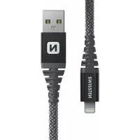 Swissten - Cabo Polyamide USB - Lightning 1,5m (antracite)