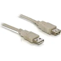 DeLOCK USB Verl. A -> A St/Bu 3.00m grau