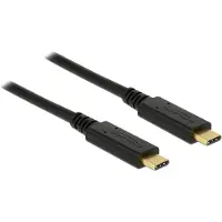 DeLOCK Câble USB 3.1 Gen 2 (10 Gbps) Type-C vers Type-C 0,5 m PD 5 A E-Marker (85529)