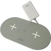 Puro Station de charge double sans fil, Chargeur sans fil, Blanc
