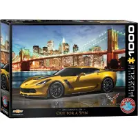Eurographics Puzzle Corvette Z06 Out for a Spin, voiture, voiture de sport, 1000 pièces, 68 x 48 cm, 6000-0735