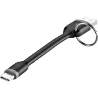 Renkforce Câble de connexion USB 2.0 [1x USB 2.0 mâle A - 1x USB-C mâle] 0.10 m noir