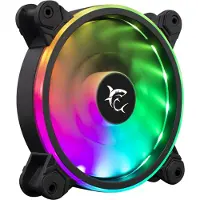 White Shark Housing cooler Pulsar, 120mm, avec éclairage LED ARGB (120 mm, 1x), Ventilateur PC, Noir