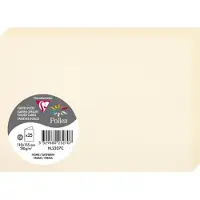 Pollen Clairefontaine Pollen C6 - Crème - 110 X 155 Mm - 210 G/M² - 25 Feuille(S) Cartes À Demi-Pli Prépliées