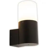 Näve Lampe murale, IP44, noir, H 16,5cm