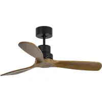 Faro Mini Lantau - ventilateur de plafond avec télécommande - Ø 106 cm - brun