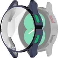 Cover-Discount Galaxy Watch 4 40mm - Etui de protection en caoutchouc bleu foncé, Montre connectée : accessoires, Bleu