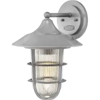 Elstead Lighting Marina Applique murale d'extérieur E27 37cm argent IP44 (E27, IP44)