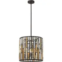 Elstead Lighting Lustre vintage Gemma bronze 3xE14x60W cristal, dimensions : 154,3 x 40,6 x 40,6 cm, IP20,