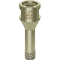 Diewe Forets à carrelage Forets diamantés M14 - Forets à sec Premium 7 - Mèche ø 12mm (12 mm)