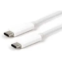 LMP Câble usb-c (m) vers usb-c (m), gen 2 (10g), 20v 5a/100w, dp altmode, usb si certifié, 1 m, blanc