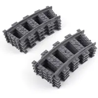 LEGO City Chemin de fer Courbe Gris foncé - 53400 NOUVEAU ! Quantité 25x