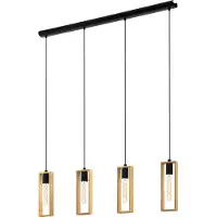 Eglo LITTLETON Lampe à suspendre Lampe à suspendre - L116 x l5,5 x H110 cm - noir - 4X40W excl. - IP20