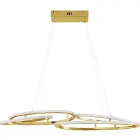 Nova Luce NUDOS LED Suspension or 80W blanc chaud 90x25,5x150cm dimmable 9289085